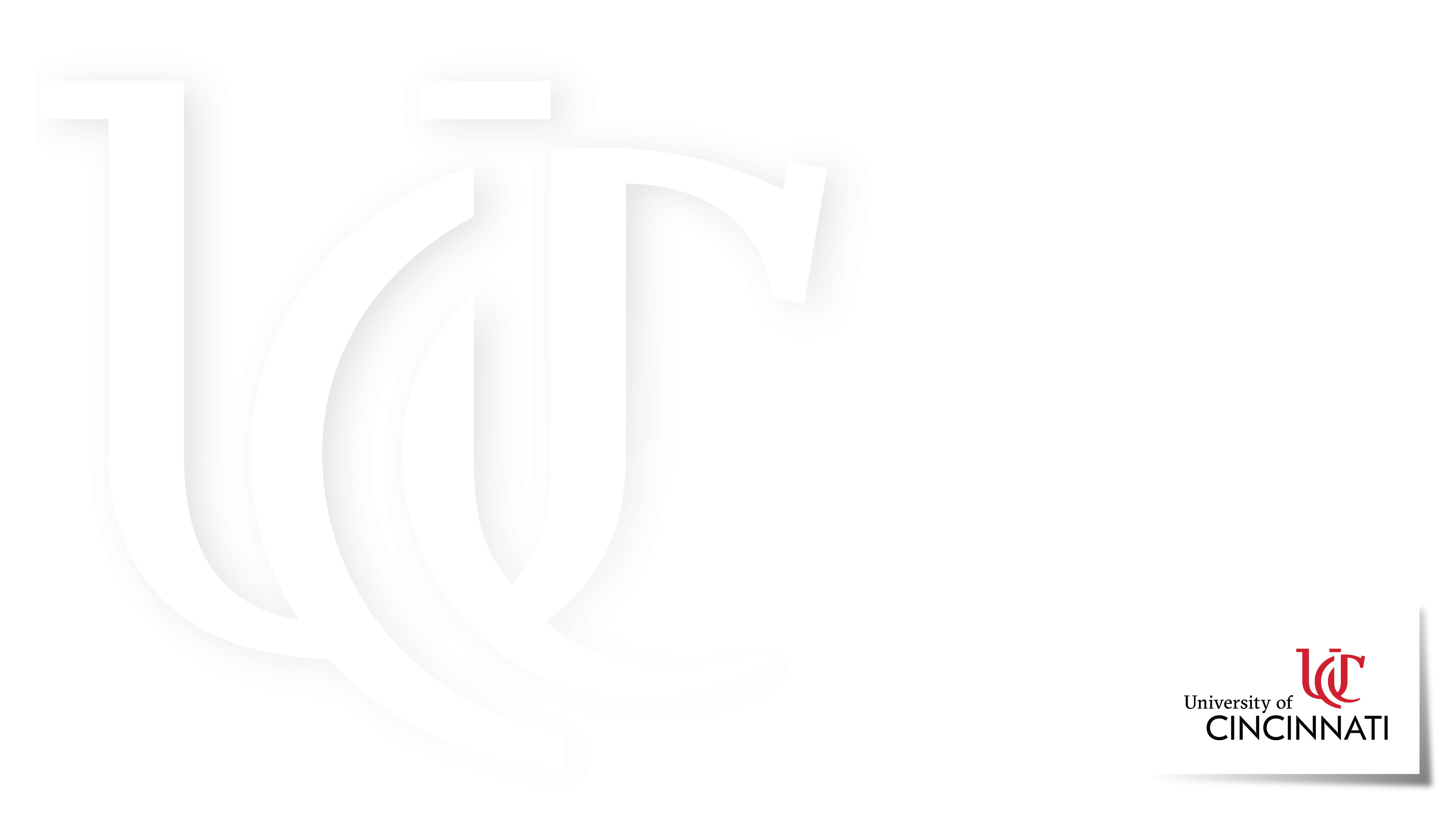 UC Monogram with Logo Wide PowerPoint